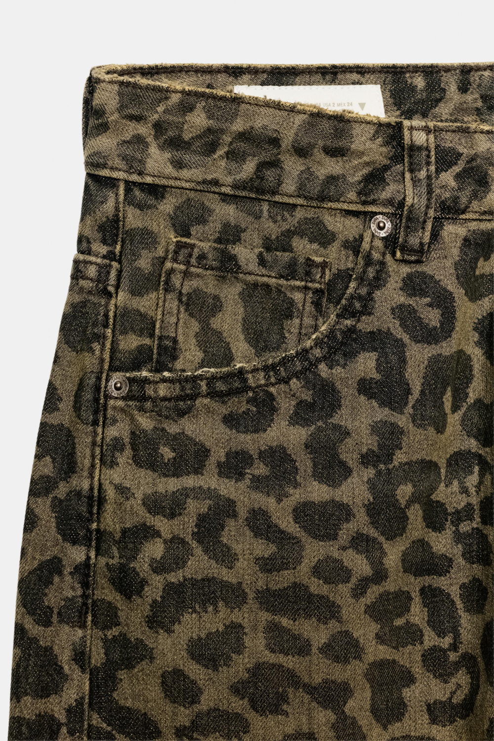 ДЖИНСЫ TRF BAGGY С АНИМАЛИСТИЧЕСКИМ ПРИНТОМ — ZARA