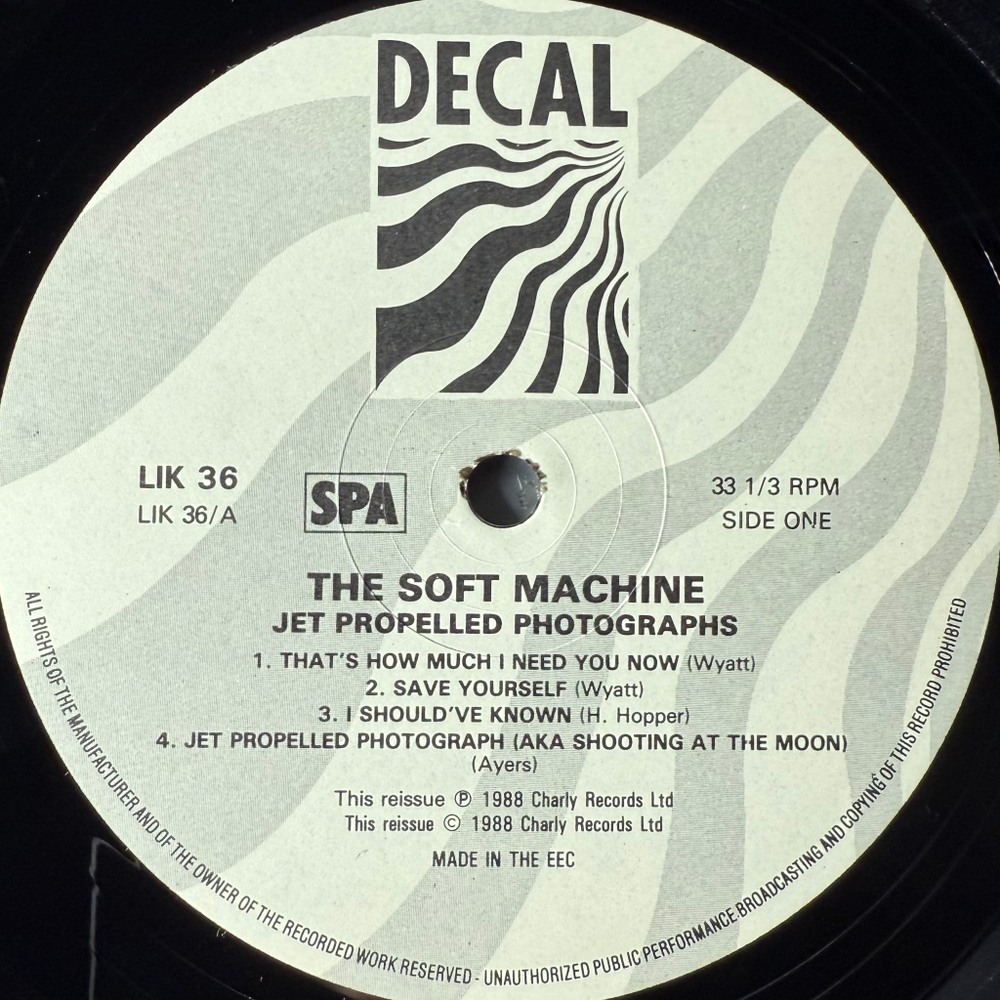 The Soft Machine ‎– Jet-Propelled Photographs (Европа 1988г.)