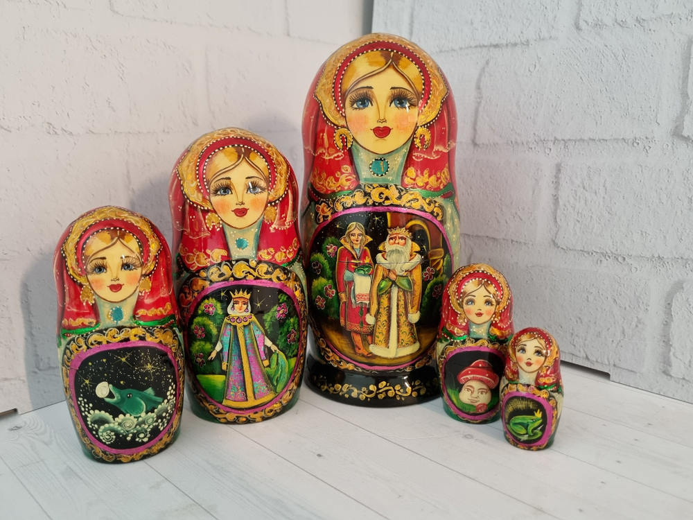 Матрешка 5 мест, "Царевна лягушка"