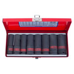 Набор ударных глубоких торцевых головок 1/2", шестигранные, 1/2"-15/16", 8 предметов KING TONY 4410SP