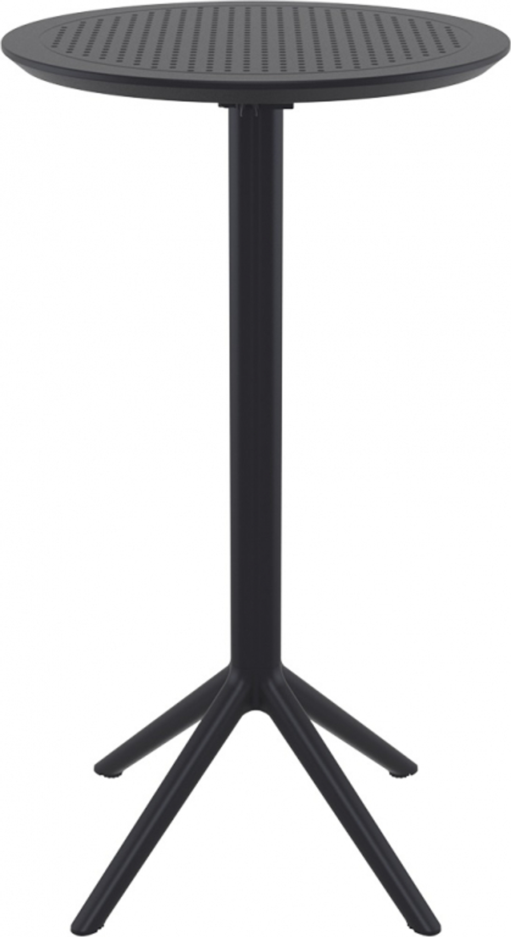 Стол пластиковый барный складной Siesta Contract Sky Folding Bar Table 60, черный