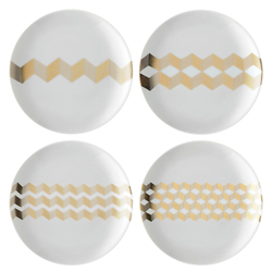 Набор блюдец signature, chevron, D16 см, 4 шт.
