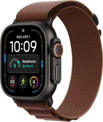 Часы Apple Watch Ultra 4, 49 мм, титан чёрного цвета, ремешок Alpine бордового цвета (2026)