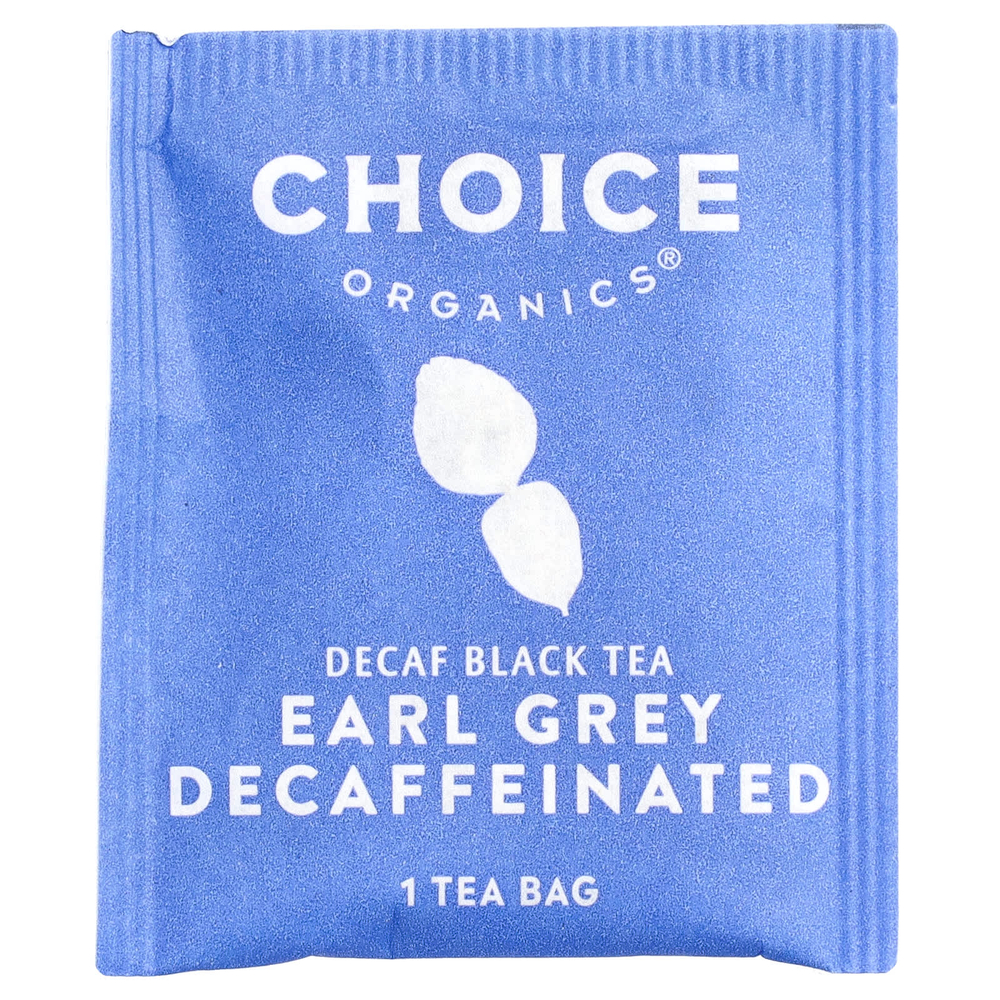 Choice Organics, черный чай, бергамот, без кофеина, 16 чайных пакетиков, 29 г (1,02 унции)