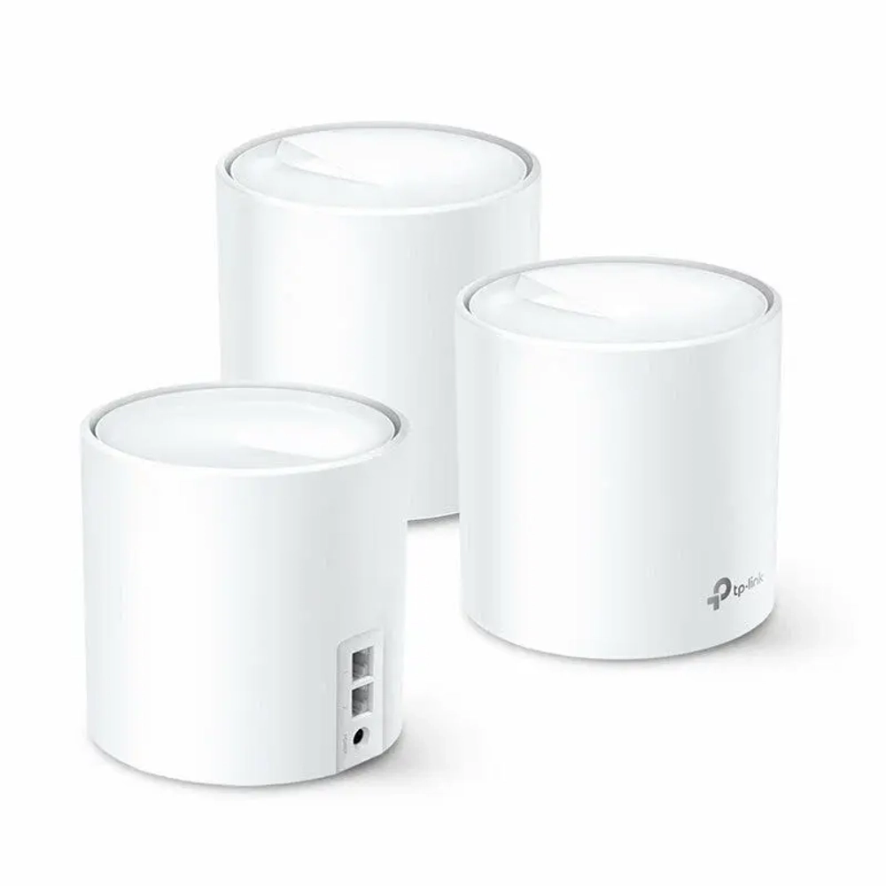 Беспроводной маршрутизатор TP-Link Mesh Deco X60 802.11ax, 3000(574+2400) Мбит/с, 2.4ГГц и 5ГГц, 2xLAN (1-pack)