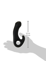 Массажер анальный с виброяйцом Butt Silicone (7 режимов) (Цвет: черный)