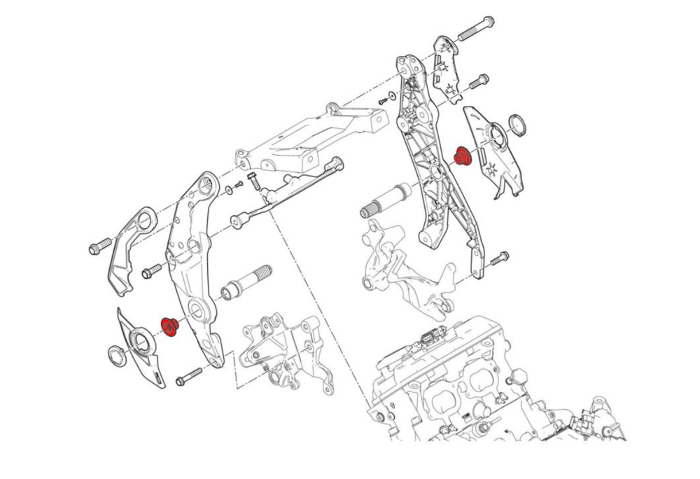 CNC Racing Заглушки в раму Ducati Multistrada V4 / Diavel PEV05