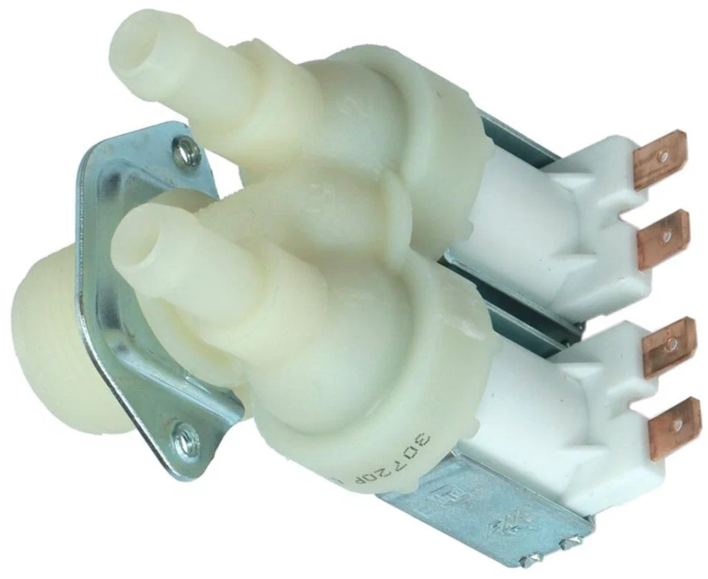 Клапан электромагнитный для стиральной машины - 2W x 90*, 481981729327, C00064045, C00047185