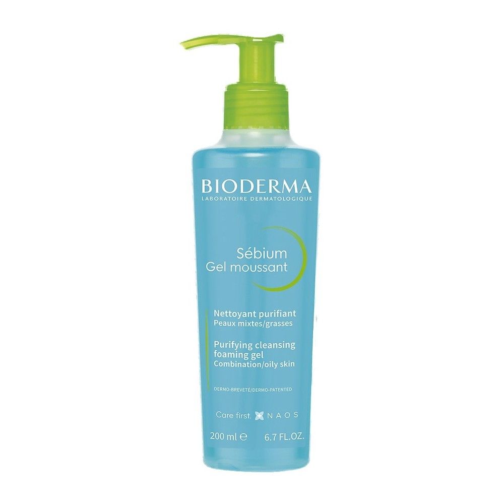 Гель для умывания Bioderma H2O Sebium Moussant 200мл