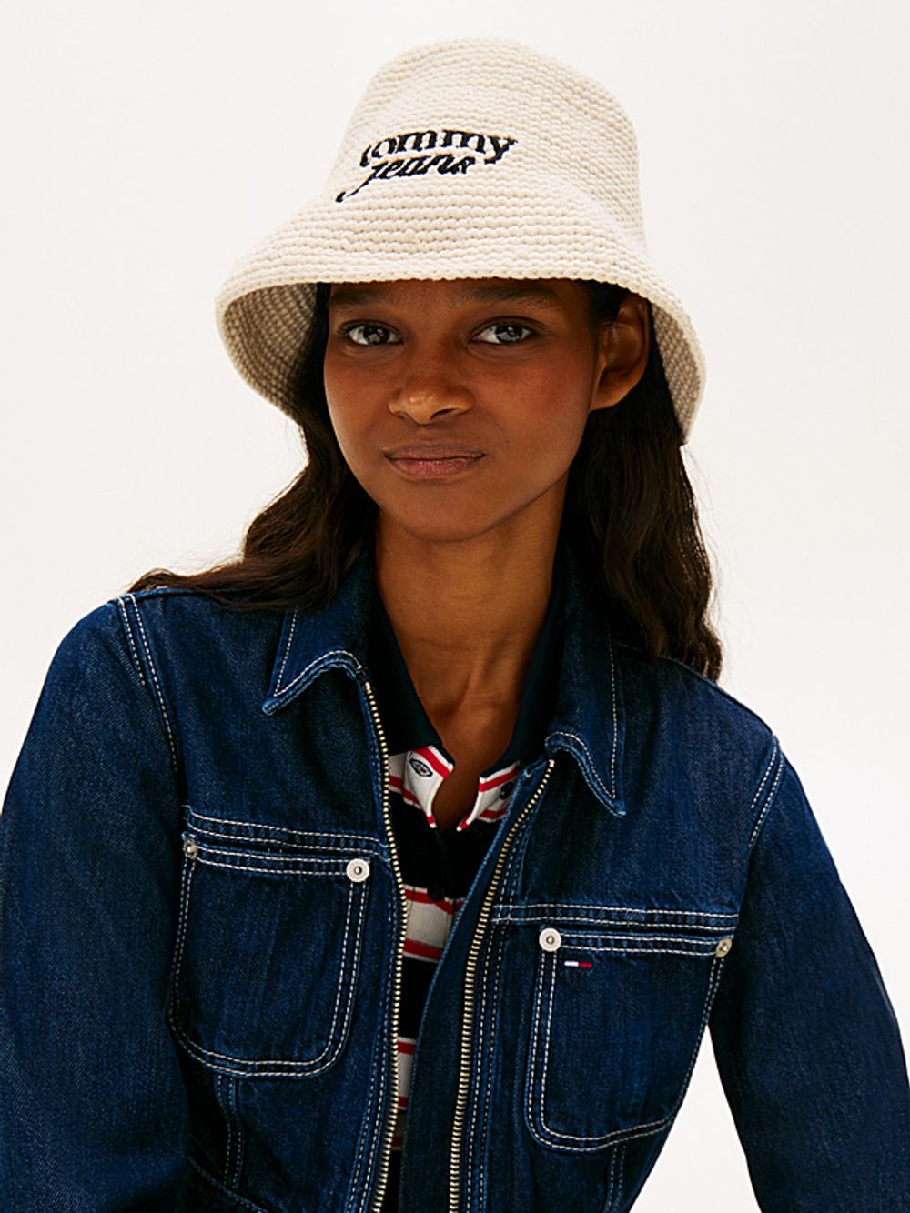 Панама TOMMY JEANS TJW SUMMER KNIT BUCKET