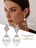 91004671 Серьги Selena Pearls