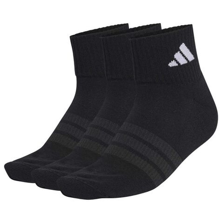 Носки теннисные Adidas Cushioned Sportwear Ankle 3P - black/black/black