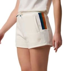 Женские теннисные шорты Roland Garros Color Lines - ecru