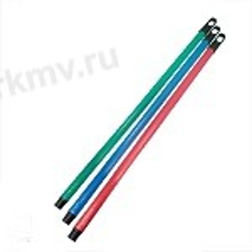 (MARSU) черенок для щётки металлический ПРОРЕЗИНЕННЫЙ 120 см