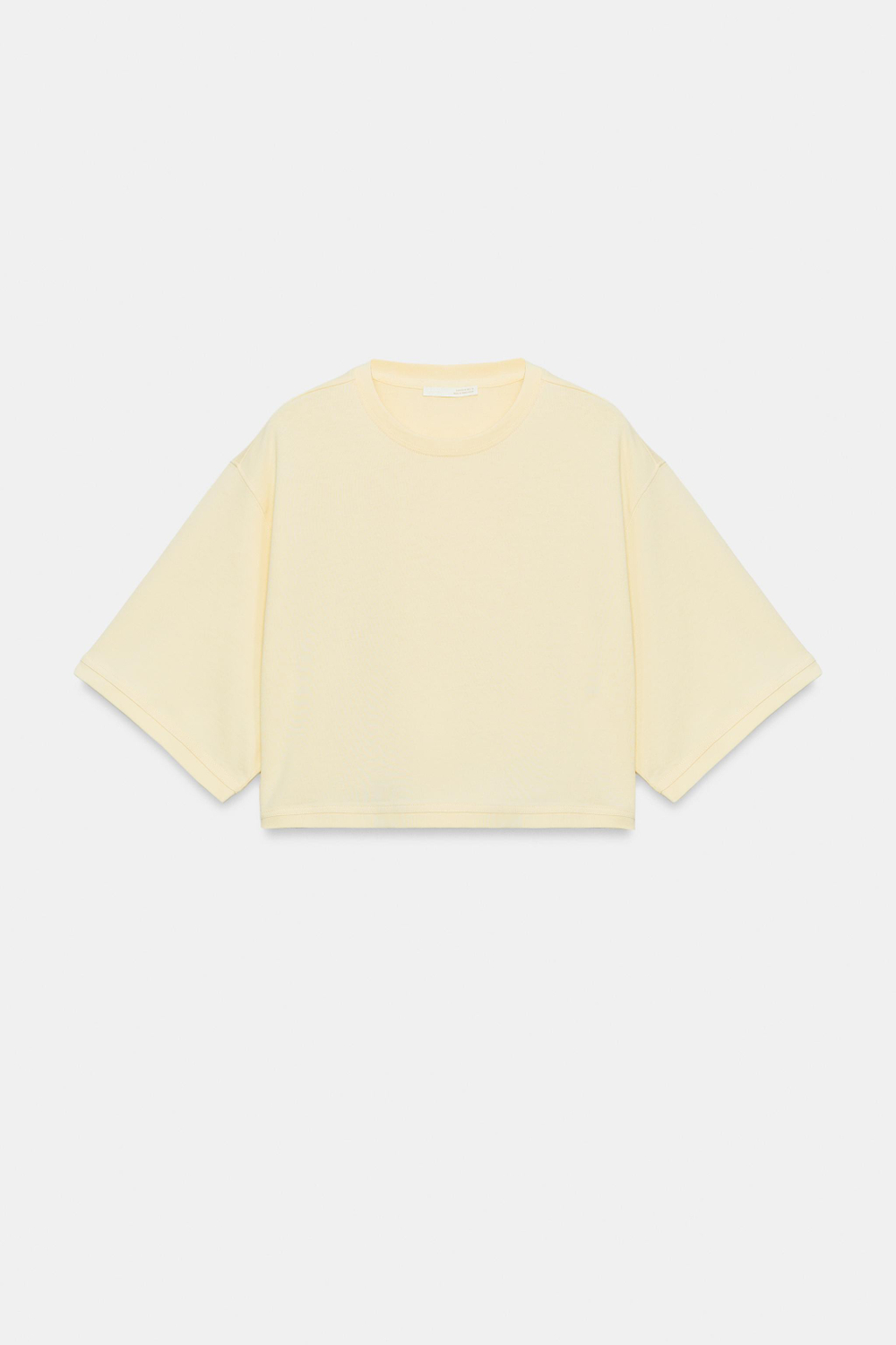 УКОРОЧЕННАЯ ФУТБОЛКА ОВЕРСАЙЗ — ZARA