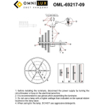 Люстра на штанге Omnilux Alatri OML-69217-09