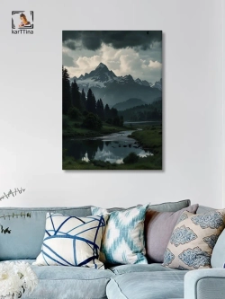 Картина Туманный склон интерьерная 50x70см 1шт.