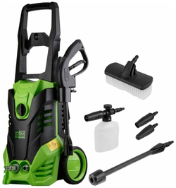 Очиститель высокого давления DGM Water 160 (2.20 кВт, 160 бар, 480 л/ч, самовсасывание, встроенный + активный пеногенератор, щетка) (DGWT160001)
