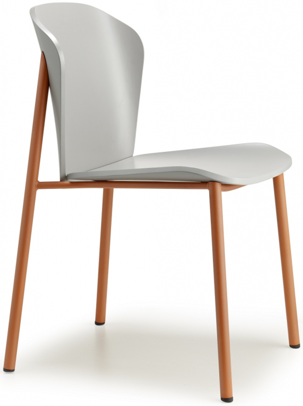 Стул деревянный Scab Design Finn Metal Wood, терракотовый, матовый серый бук