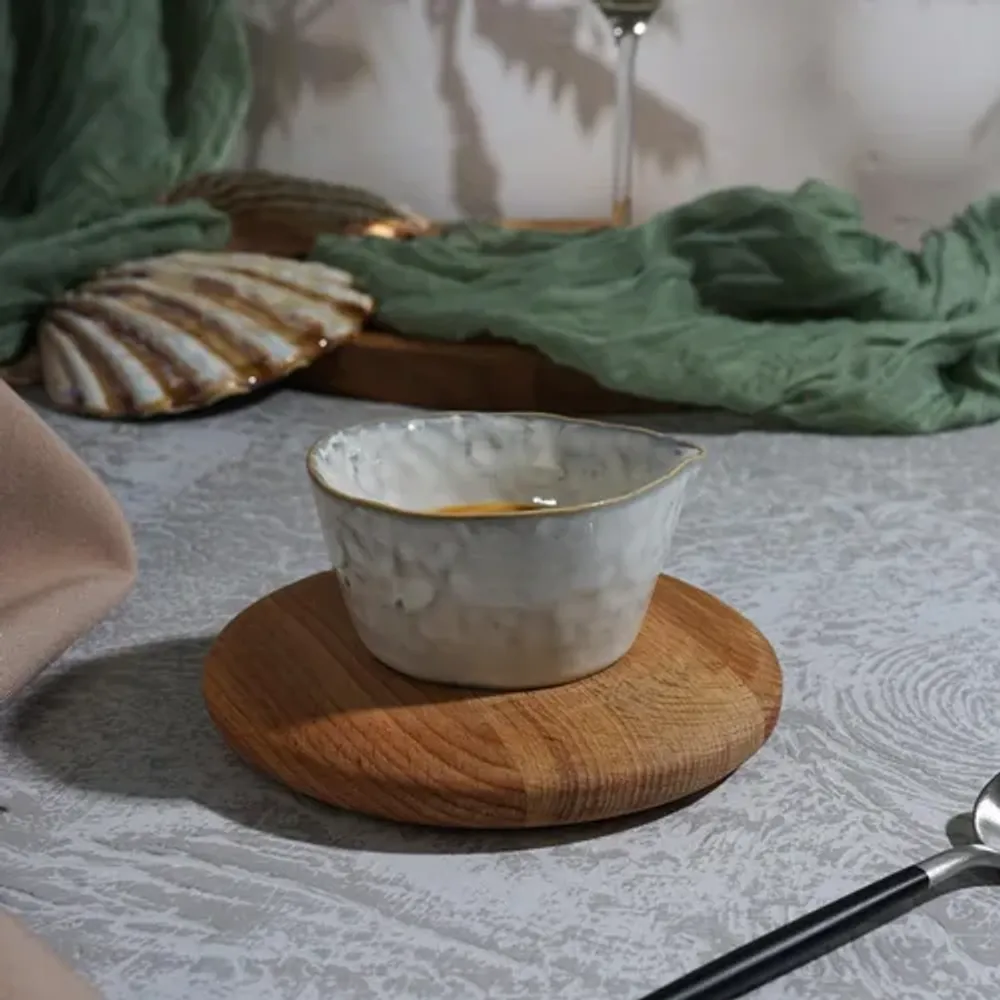 Соусник 75 мл d 8 см h4 см круглый керамика Gray Frutti di Mare P.L. [6]