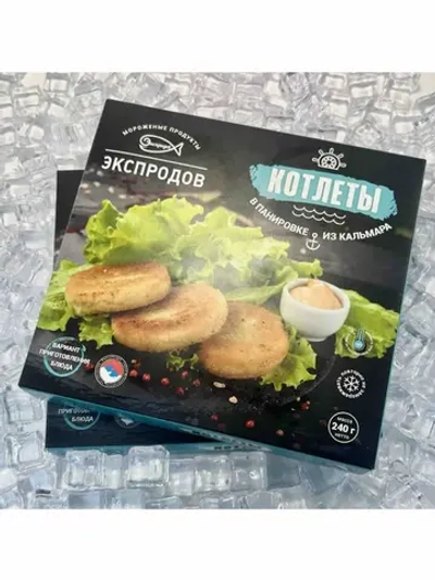 Котлеты из кальмара в панировке 240г