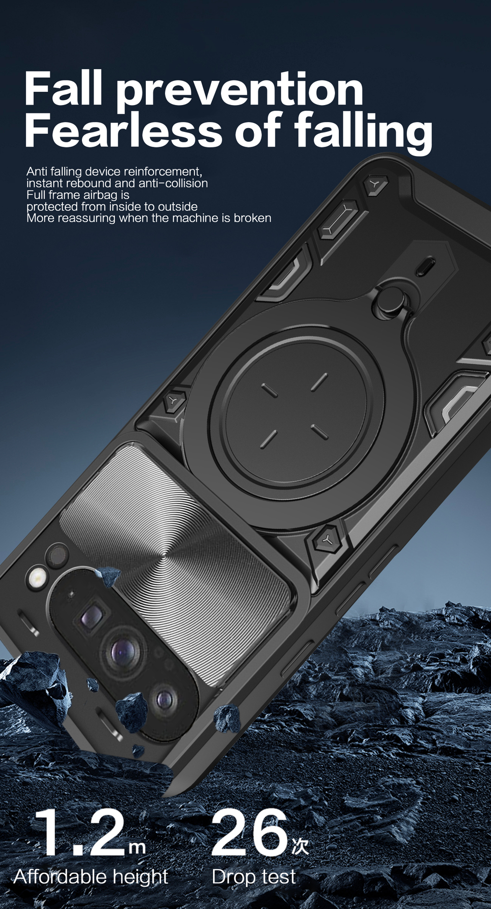 Чехол с кольцом Big Ring Case для Google Pixel 10 Pro XL