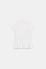 ОДНОТОННАЯ РУБАШКА С БАСКОЙ — ZARA