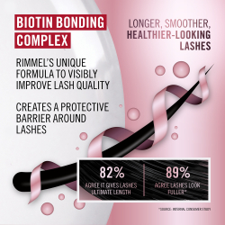Rimmel Wonder Bond - Тушь для ресниц, утолщающая и удлиняющая тушь для ресниц для роста ресниц. оттенок Black, 11 ml