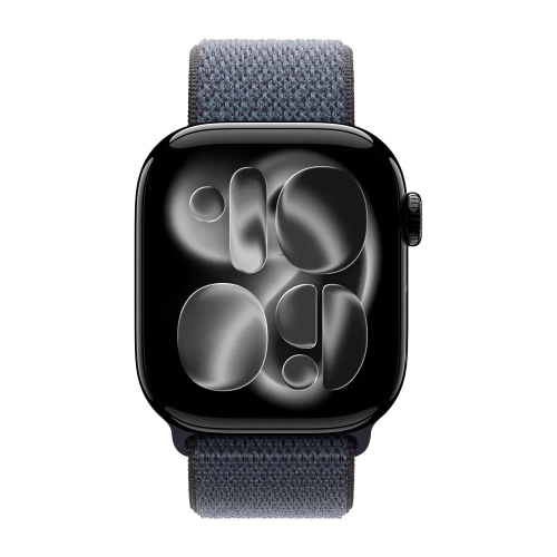 Умные часы Apple Watch Series 11 GPS, 42mm, Jet Black Aluminium Case with Anchor Blue Sport Loop