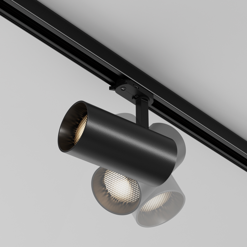 Трехфазный трековый светодиодный светильник Maytoni TRINITY Focus Led TR197-3-40WCCT-M-B