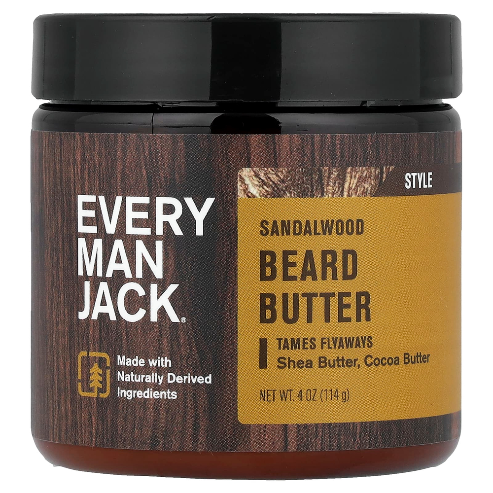 Every Man Jack, масло для бороды, сандаловое дерево, 114 г (4 унции)