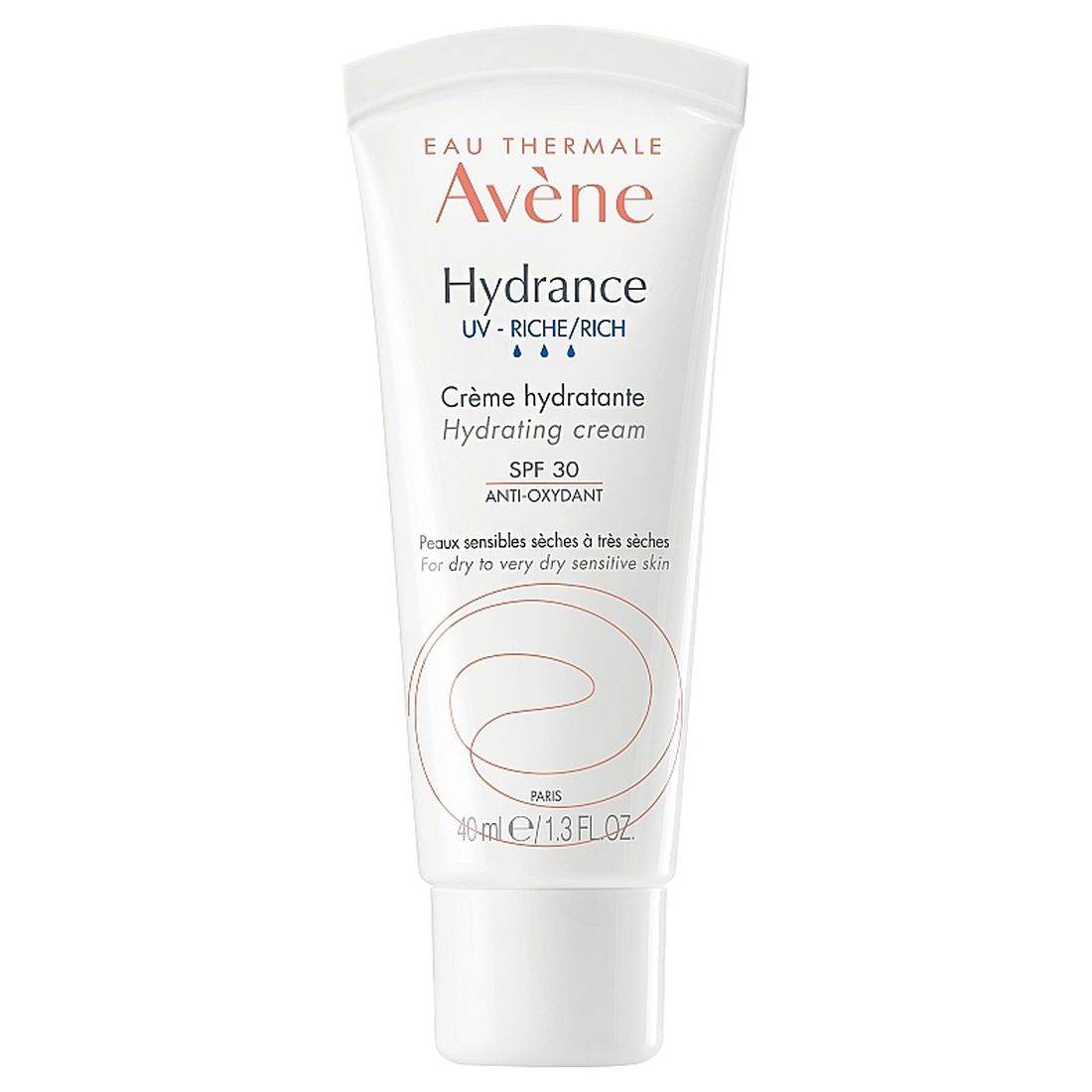 Насыщенный увлажняющий крем AVENE SPF 30 Hydrance UV RICHE 40мл