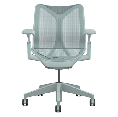 Кресло Herman Miller Cosm, низкая спинка, цвет Glacier, регулируемые подлокотники
