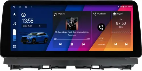 Магнитола для Mazda CX-5 2011-2017 - Canbox H-Line 2056 монитор 12.3" QLED в стиле BMW на Android 10, Быстрая, ТОП-процессор, CarPlay, 4G SIM-слот