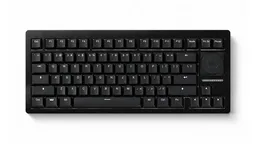 Wooting 80HE+ Zinc Alloy Black ANSI с установленным Lekker Knob Large, вид сверху