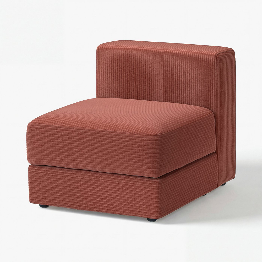 IKEA JÄTTEBO  (ИКЕА ЙЭТТЕБО)  -  Чехол на 1-местную секцию с ящиком для хранения - Самсала коричнево-красный