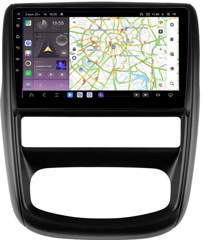 Магнитола для Renault Duster 2010-2015, Nissan Terrano 2014+ - Kuberg OL-9995 QLed, Android 13, Быстрейшая, CarPlay, SIM-слот