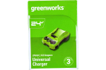 Зарядное устройство GREENWORKS G24C4 24B 4A быстрое 2946407