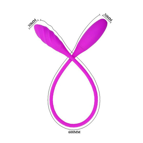 Двусторонний вибромассажер 60см на гибком стержне Baile Snaky Vibe BI-014327-1
