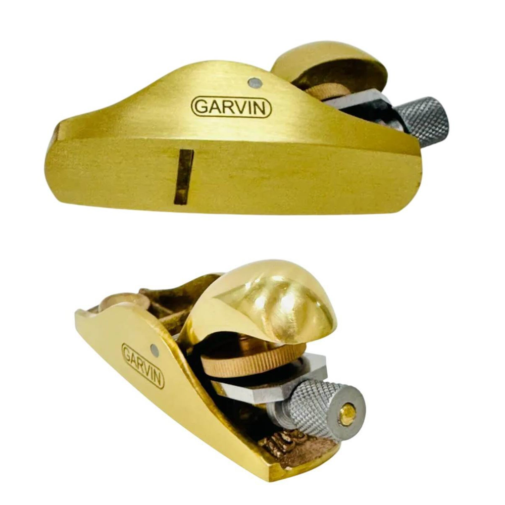 Рубанок мини латунный Brass Mini Violin Makers Plane 7/8" 85 мм, лезвие 20 мм GARVIN SVP-7089