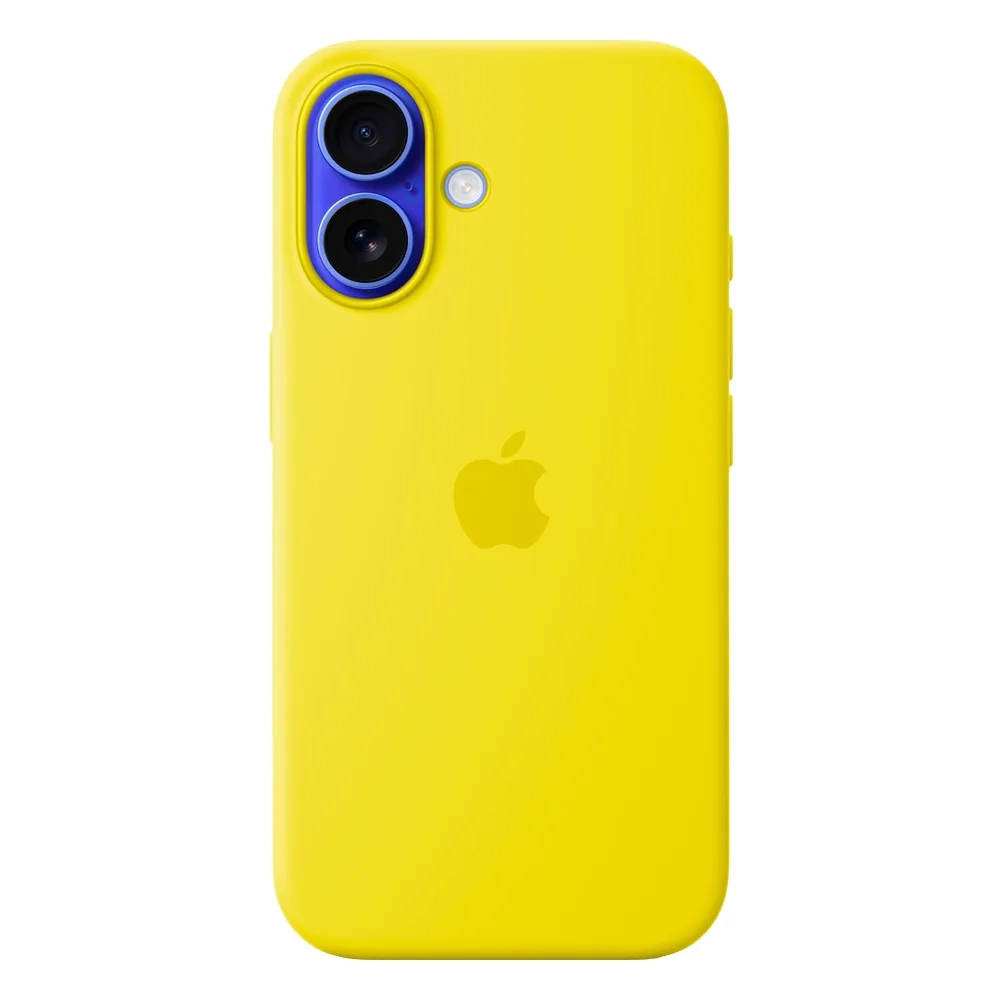Силиконовый чехол с поддержкой MagSafe Apple Silicone Case для iPhone 16, Star Fruit (Желтый)