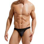 Мужские хлопковые трусы-тонги Modern Essentials Thong (Размер: L) (Цвет: черный)