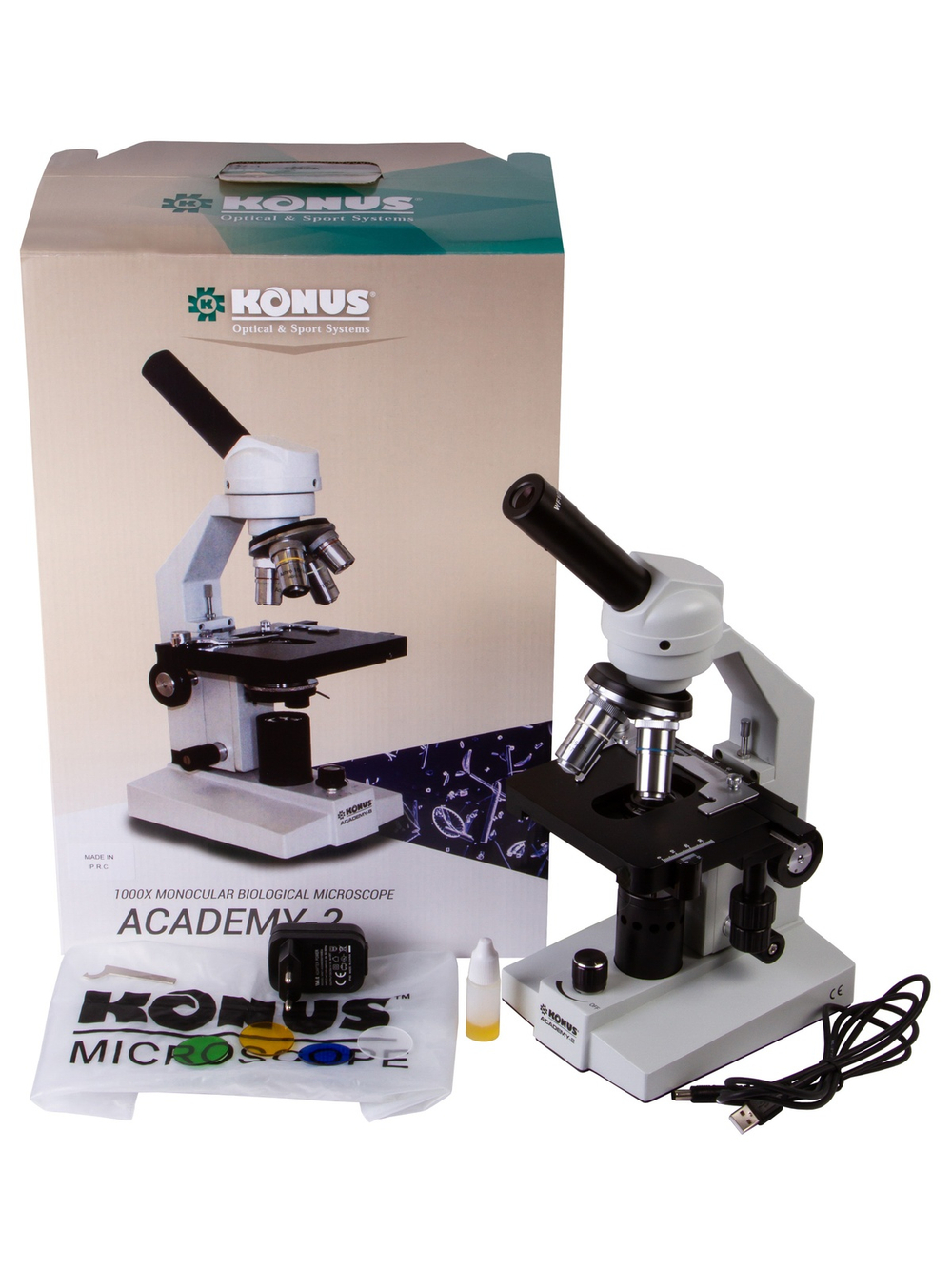Микроскоп Konus Academy-2 1000x
