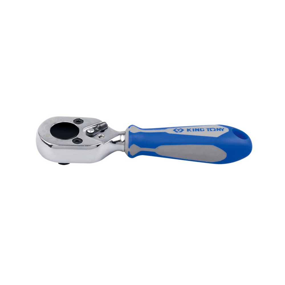 KING TONY (2765-04G) Трещотка 1/4", 111 мм, 72 зубца, флажковая, для вставок (бит)