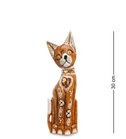 99-136 Фигурка «Кошка» н-р из трех 30,25,20 см (албезия, о.Бали)