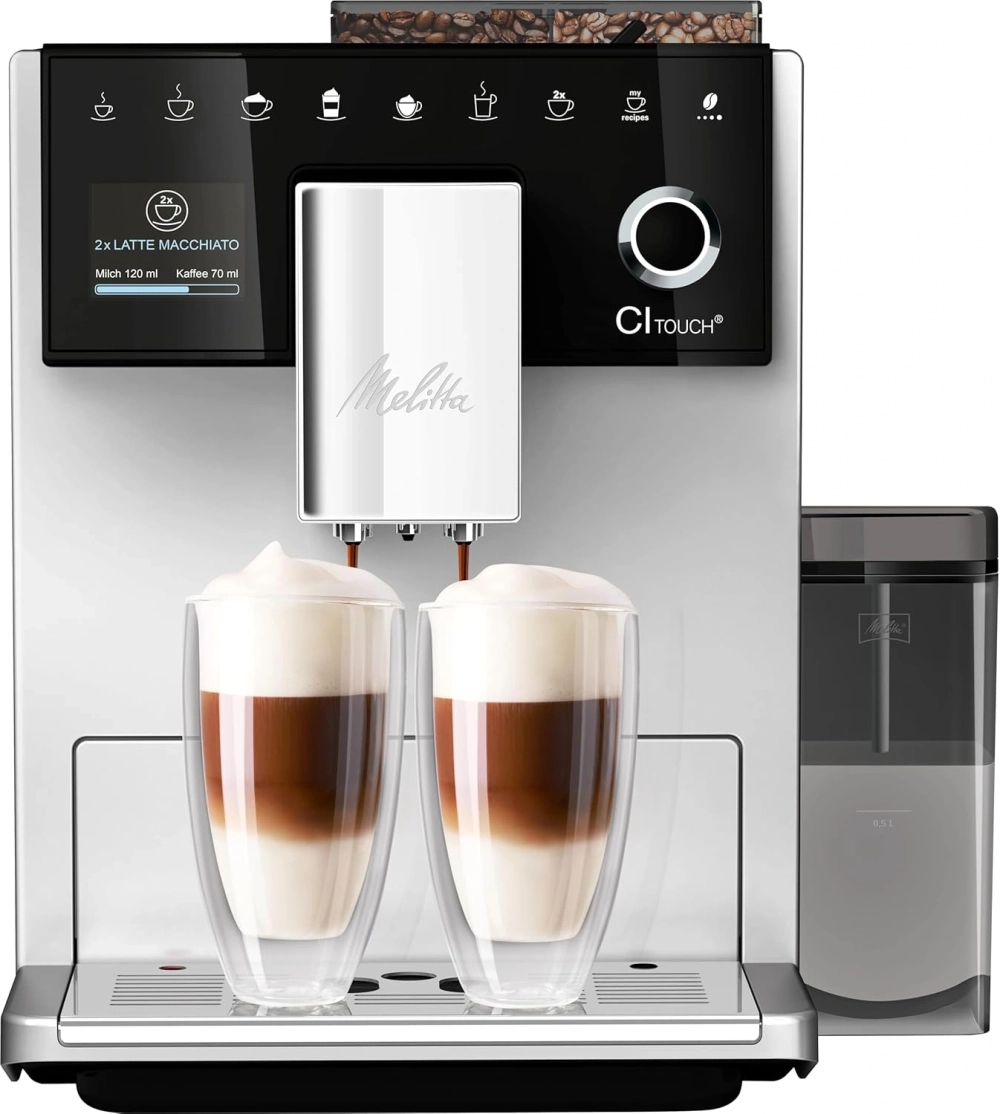 Кофемашина Melitta F630-111 1400Вт серебристый