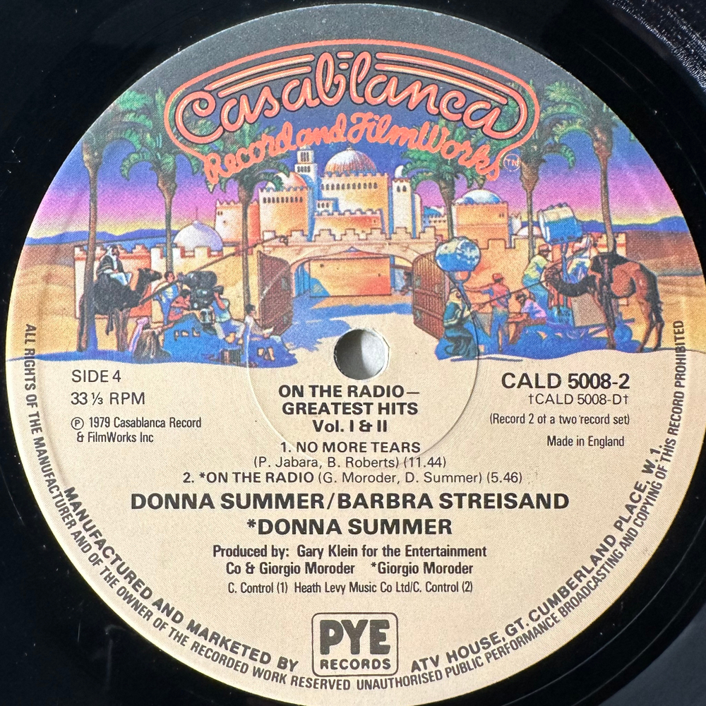 Donna Summer ‎– On The Radio - Greatest Hits Volumes I & II 2LP (Англия 1979г.)