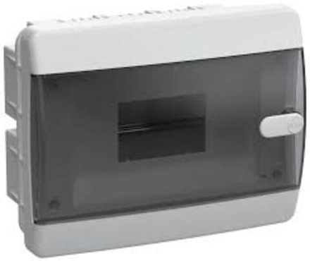 Корпус ЩРВ-П-8 UNION Compact IP41 черн. прозр. дверь пластик. IEK UIC-KP12-V-08-41-K01