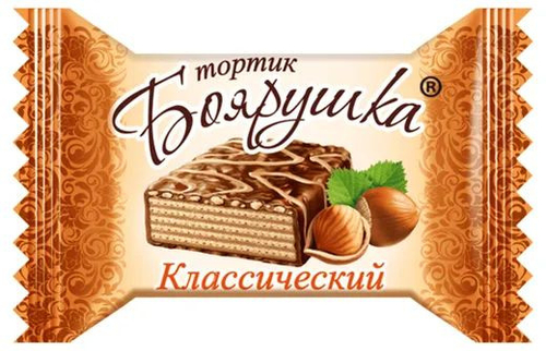 Боярушка Тортик Вафельный Глазированный Классический 38г