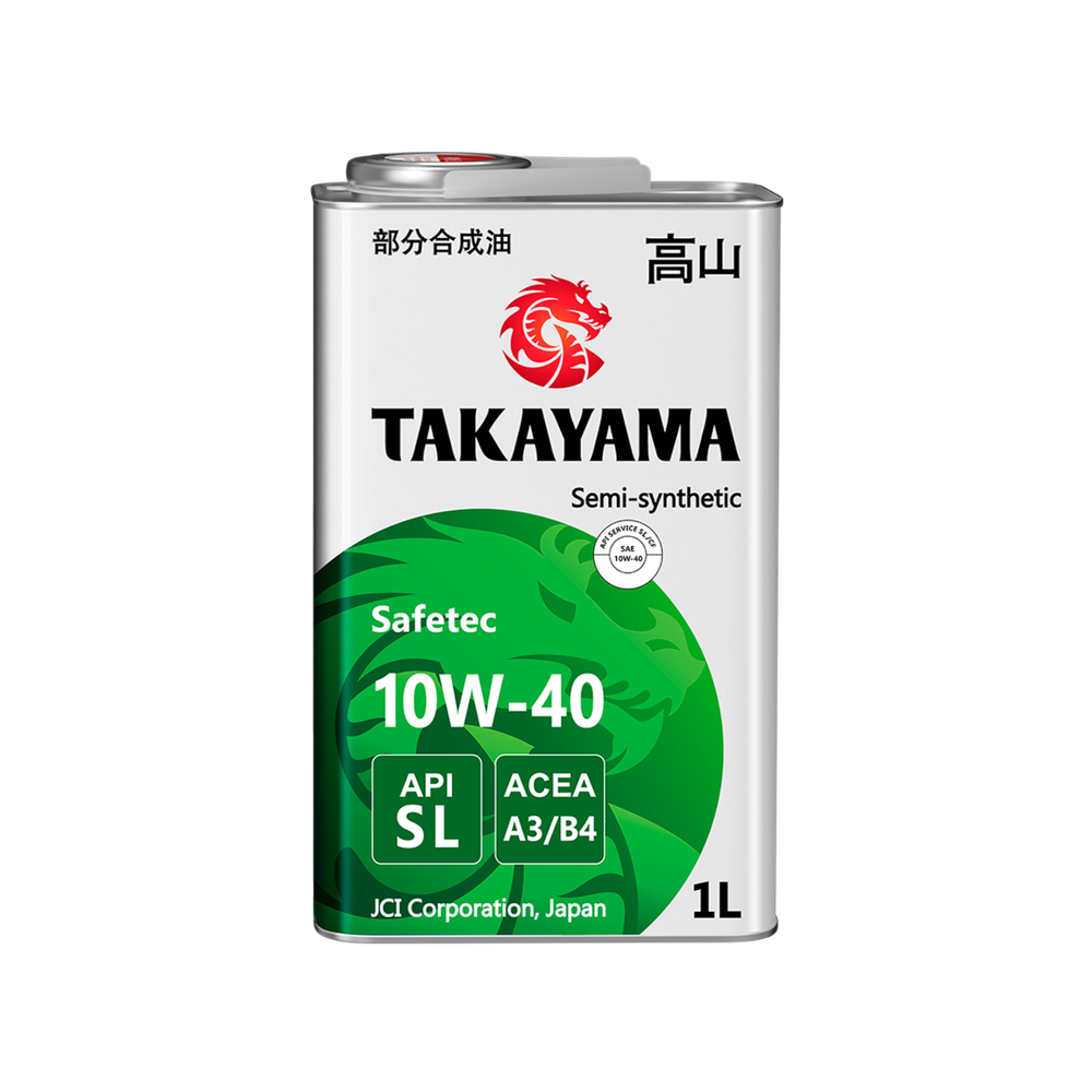 Масло Takayama Safetec 10W40 SL/CF A3/B4 (4+1л) синтетика